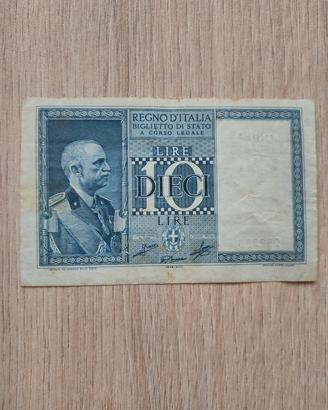 10 lire regno d'Italia 1939