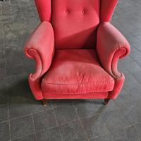 Poltrona rossa Bergère