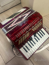 Fisarmonica Tardini 120 Bassi Rosso Perlato