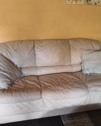 Divani pelle beige