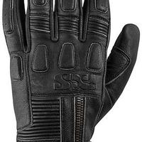 Guanto Moto in Pelle Vintage Ixs Kelvin Nero