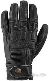 Guanto Moto in Pelle Vintage Ixs Kelvin Nero