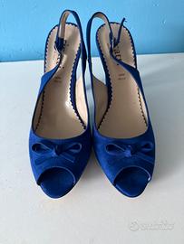 Tacchi velluto blu