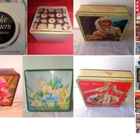 Scatole Lazzaroni in latta vintage, e altre