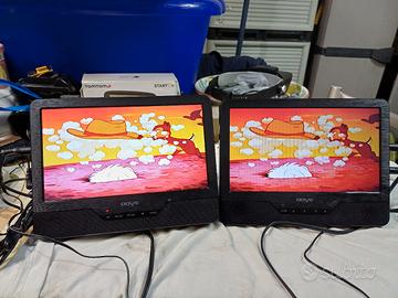  2 lettore Dvd per poggiatesta auto marca ODYS.