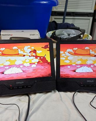  2 lettore Dvd per poggiatesta auto marca ODYS.