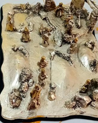 presepe in argento Sterling. 