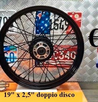 Harley Davidson cerchio ruota lega raggi 16 19 21