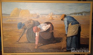 Le spigolatrici olio su tela 