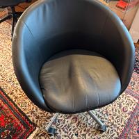 Sedia ufficio iKea Skruvsta nera