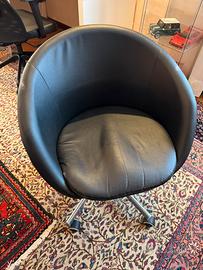 Sedia ufficio iKea Skruvsta nera