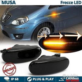 Frecce LED Dinamiche Laterali per Lancia Musa Nere