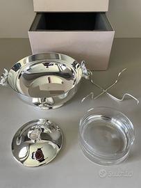 Christofle set caviale in argento