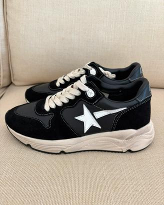 Golden goose running sole nere