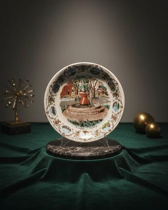 Piatto Souvenir Fiuggi - Raro Vintage Ceramica