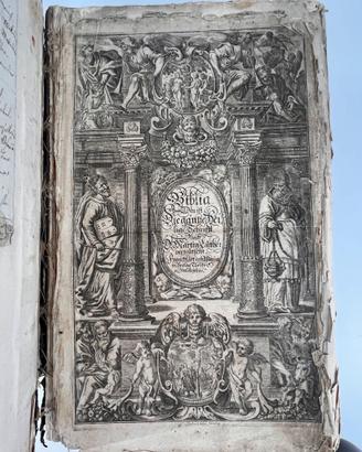 Rara Bibbia Tedesca 1693 (Tossanus-Diodati) GRANDE