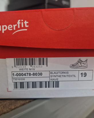 Superfit Wave sandali bimbo taglia 19 nuovi