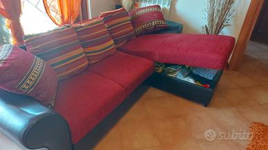 Divano angolare 3 posti con letto matrimoniale