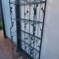 Scaffale porta vasi in metallo