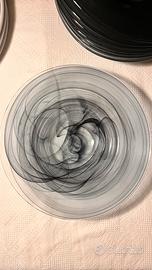 Piatti profondi neri e trasparenti D25cm