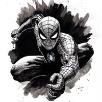 spiderman disegno a china