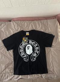 maglietta chrome hearts x bape