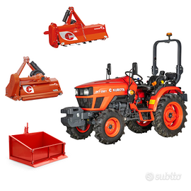 Trattorino Kubota EK-1261 con attrezzi