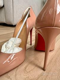 Christian Louboutin Hot Chick 100 Patent Nude