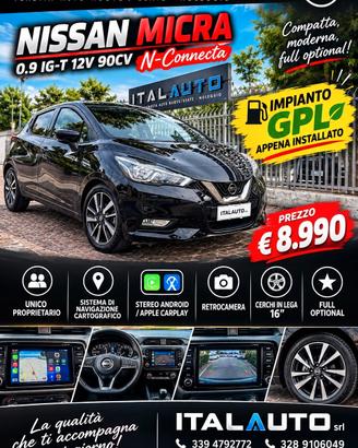 Nissan Micra 0.9 IG-T 12V 90CV N-CONNECTA GPL