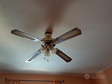 lampadari con ventola