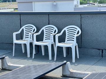 N 3 Sedie da esterno in plastica