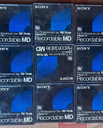 14 x Sony PRMD-74 mini disk recordable