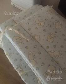 Paracolpi e coprimaterasso per lettino