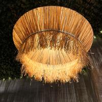 Lampadario in Fibre Naturali – Illuminazione Calda