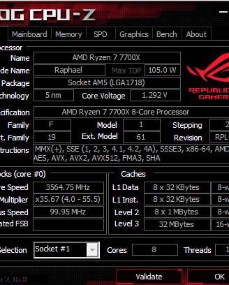 CPU AMD 7700X AM5 BOXED