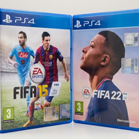 FIFA 22 + FIFA 15 PS4 – Lotto 2 giochi calcio