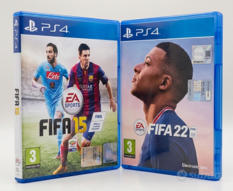 FIFA 22 + FIFA 15 PS4 – Lotto 2 giochi calcio
