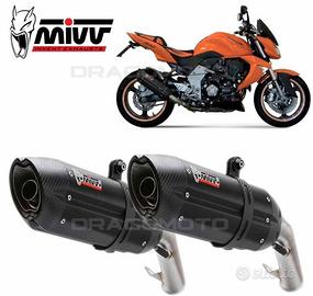 TERMINALI SCARICO MIVV SUONO STEEL BLACK KAWASAKI