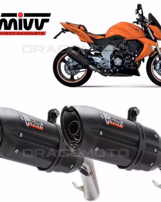 TERMINALI SCARICO MIVV SUONO STEEL BLACK KAWASAKI