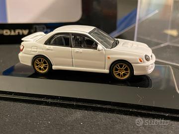 Autoart subaru impreza 1/64 bianca