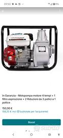Motopompa motore 4 tempi + Riduzioni e filtro  