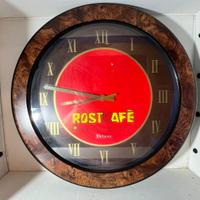 Orologio pubblicitario Rostkafè vintage da bar
