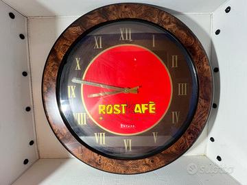 Orologio pubblicitario Rostkafè vintage da bar