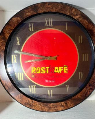Orologio pubblicitario Rostkafè vintage da bar