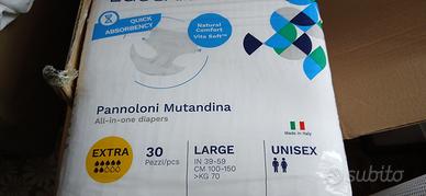 Pannoloni mutandina mis. LARGE modello EXTRA 30 pz