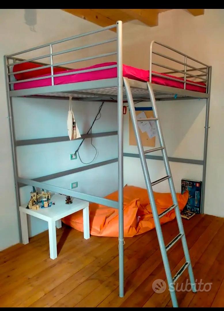 Scrivania Letto A Soppalco 160x200 Ikea Struttura Letto Singolo