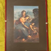 quadretto con stampa dipinto di Leonardo da Vinci