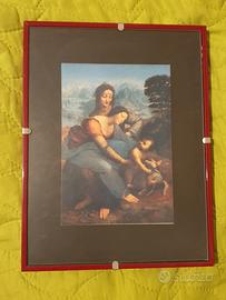 quadretto con stampa dipinto di Leonardo da Vinci