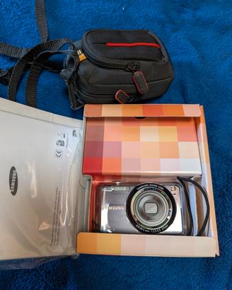 Samsung fotocamera compatta ES70 con custodia