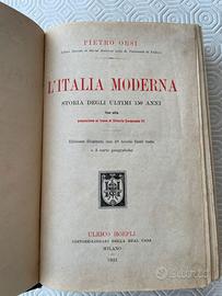 Prima Ed. Hoepli 1901- L'ITALIA MODERNA